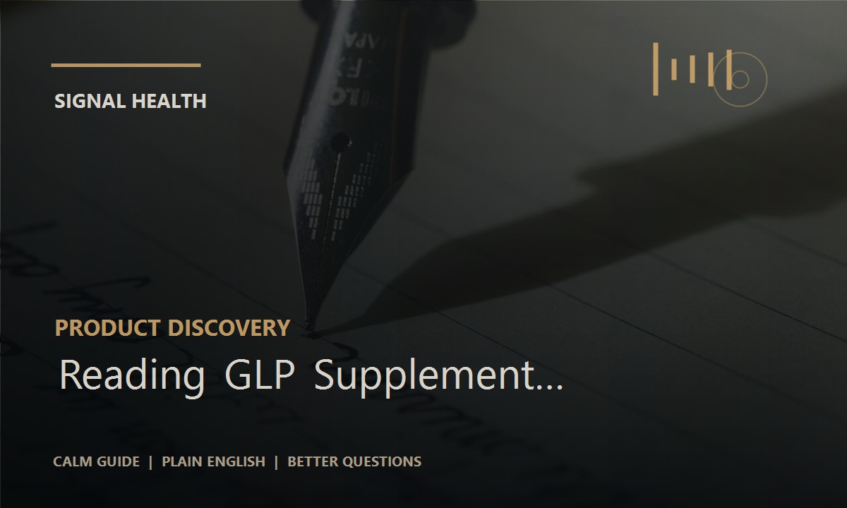 Reading GLP Supplement Information Without the Hype article thumbnail