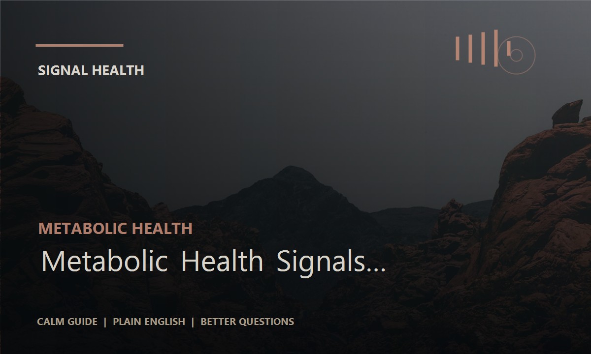 Metabolic Health Signals Worth Tracking article thumbnail