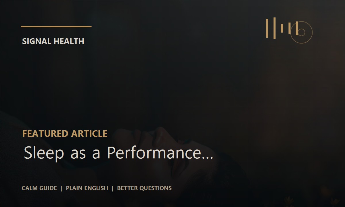 Sleep as a Performance Multiplier article thumbnail